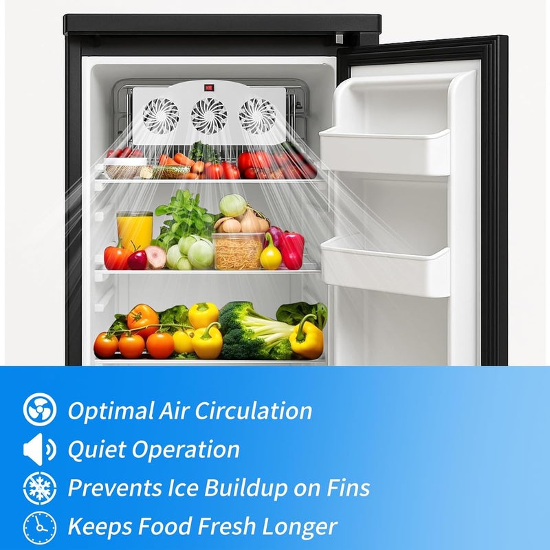 Makevivi 12V RV Refrigerator Fan, RV Fridge Fan for Efficient Air Circulation, Runs Quietly, Prevents Ice Buildup, Maintains Food Freshness - Image 3